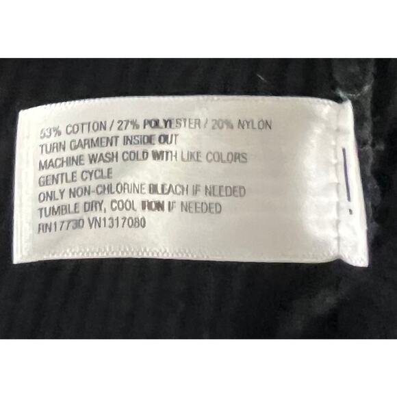 A New Day Black & White Striped Tight Knit Cardigan Sweater Regular Size M - Picture 4 of 4